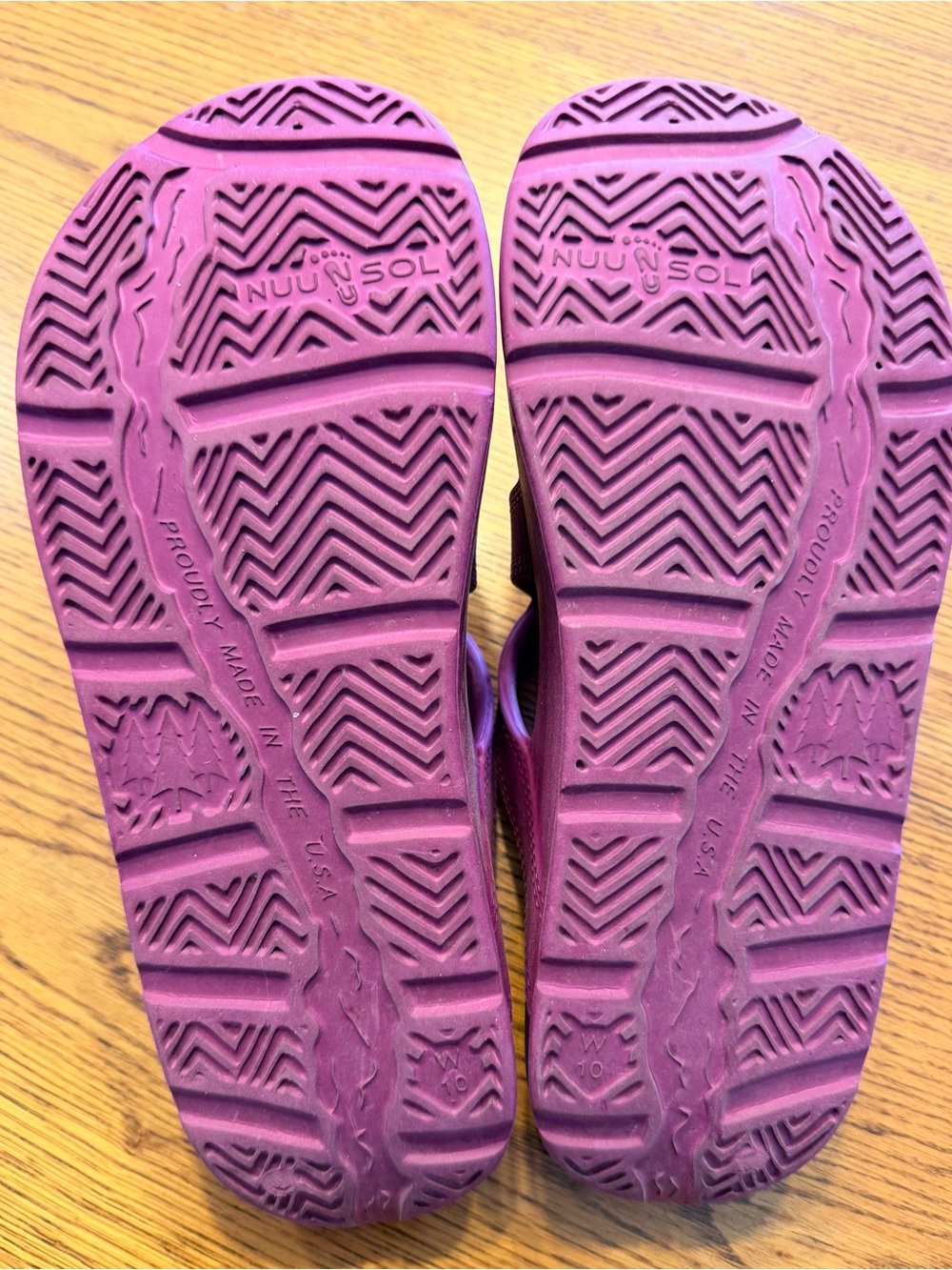 NUU SOL Pink Rose Purple Walkable Comfort Slip-On Sandals - Picture 8 of 13